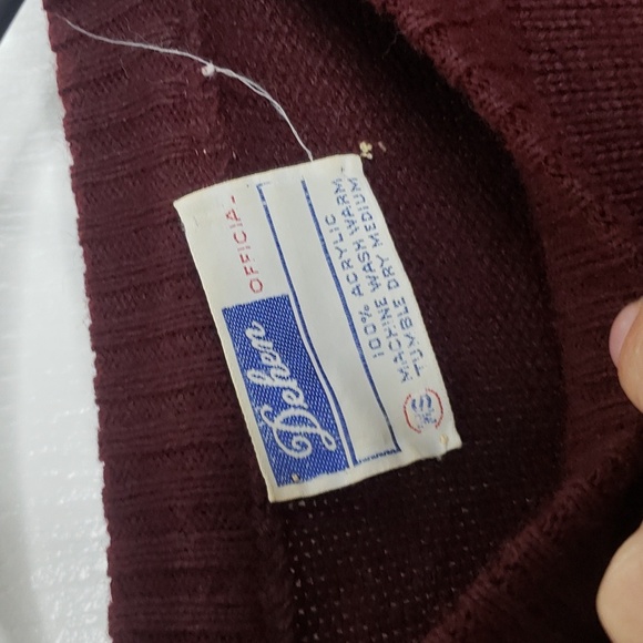 Dehen Elba Vintage 1970s Sweater Crimson Size Medium - Picture 3 of 5
